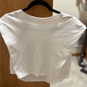 Babaton White Crop Top